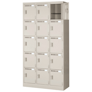 201205000040多目的ロッカー 中棚付 3列5段