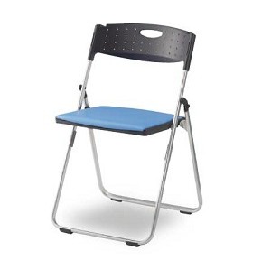 201022500070パイプ椅子　ブルー