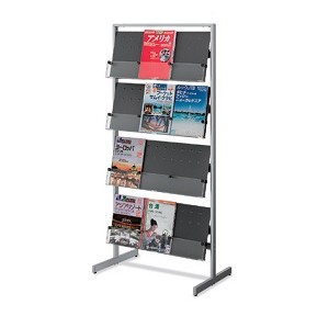 201202000040カタログスタンド 仕切りフリー4段