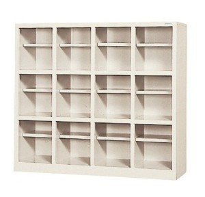 201210000090シューズボックス 中棚付 4列3段