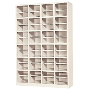 201210000120シューズボックス 中棚付 4列6段