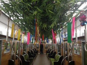 七夕列車・車内装飾