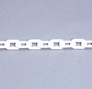 201004700007プラスチックチェーン　ホワイト