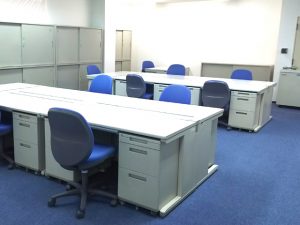 工期の長い土木現場事務所内の備品