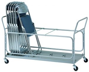 折りたたみ縦に重ねた椅子