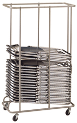 折りたたみ横に重ねた椅子