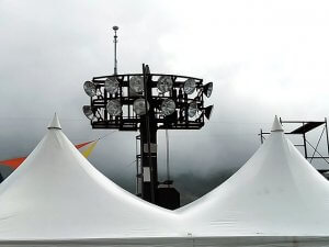 照明タワーへの設置