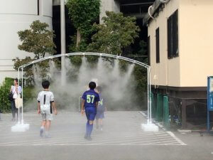 少年サッカー大会での暑さ対策【ユニバーサルミストのレンタル事例】