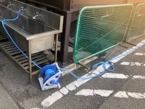 水道管とのホース接続