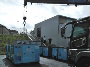 ボックスエアコンの搬入