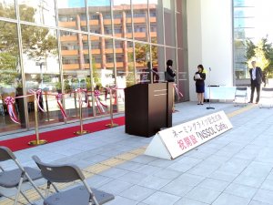 カフェのオープン記念式典対応【式典用品のレンタル事例】