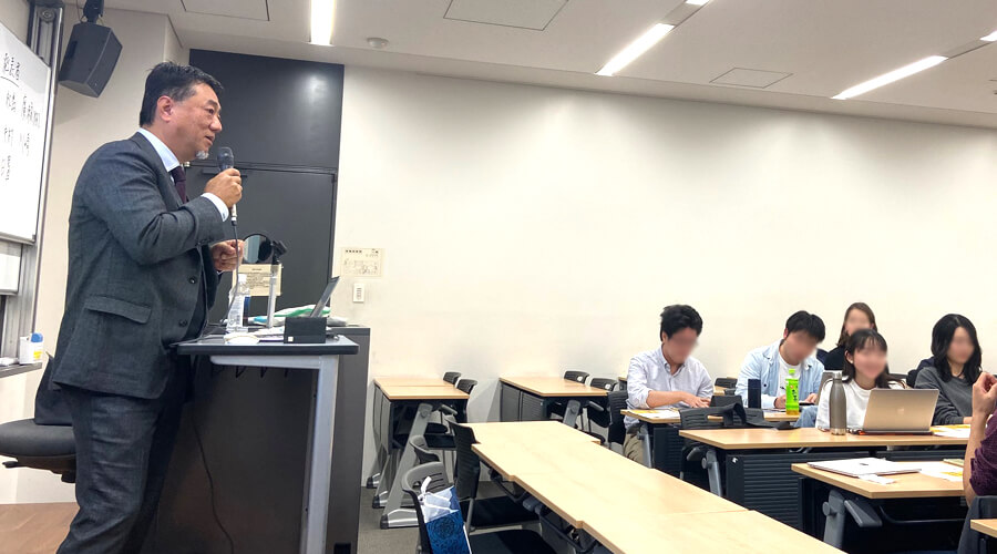 慶応義塾ゼミ講演の様子