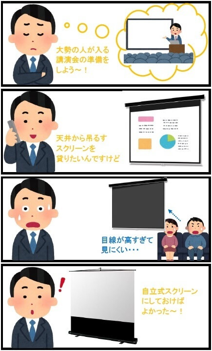 しっときゃよかった_スクリーンの取付け高さ