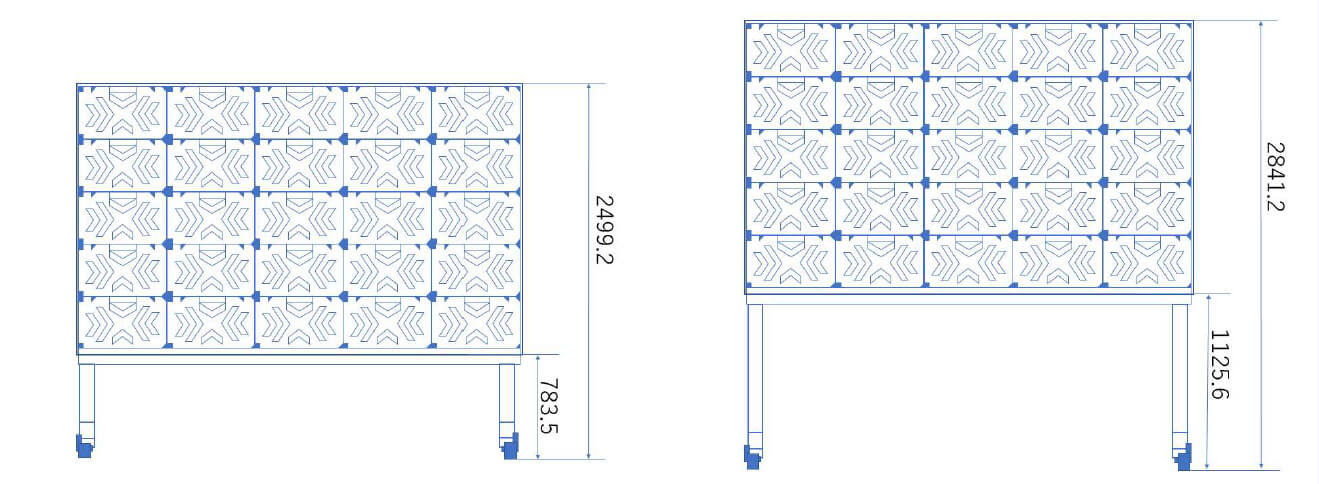 138インチLEDビジョンレイアウト 138インチLEDビジョンレイアウト